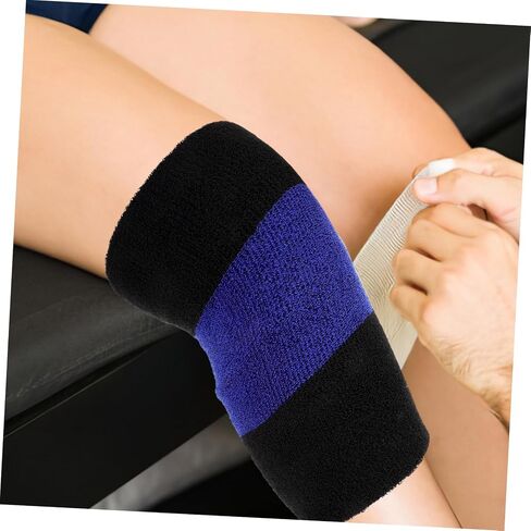 Knee Protector Sleeves 4-Piece Set of Thickened Warm Knee Pads for Joint Support Breathable Elastic Leg Warmers for Fitness and Sports for Winter and Sleeping in Saudi Arabia