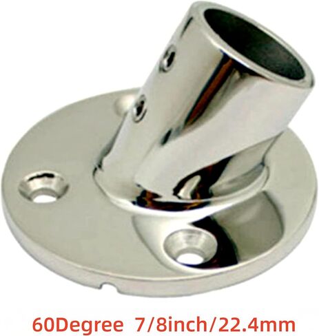 Heavy Dudy 316 Stainless Steel Boat Round Base,30°/45°/60°/90° Marine Yacht Hand Rail Fitting Rail Tube Stanchion Base Column Accessories -1Pack in Saudi Arabia
