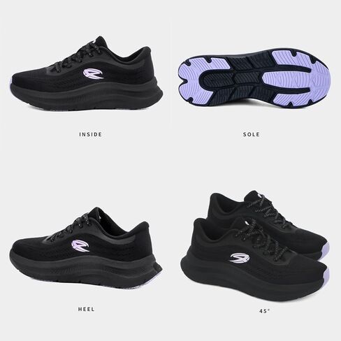 أحذية الجري النسائية من SICVEK، أحذية رياضية مبطنة ومسامية، خفيفة الوزن ومريحة للمشي للتنس لممارسة التمارين الرياضية في صالة الألعاب الرياضية in Kuwait