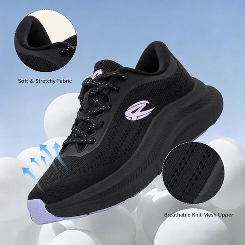 أحذية الجري النسائية من SICVEK، أحذية رياضية مبطنة ومسامية، خفيفة الوزن ومريحة للمشي للتنس لممارسة التمارين الرياضية في صالة الألعاب الرياضية in Kuwait
