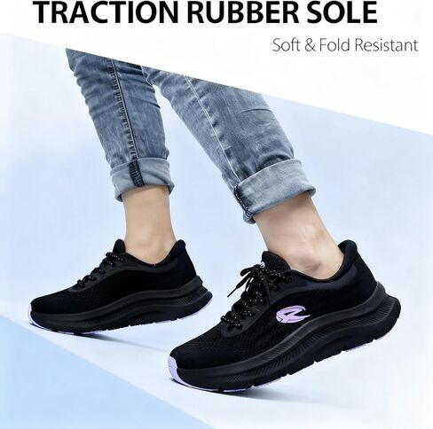 أحذية الجري النسائية من SICVEK، أحذية رياضية مبطنة ومسامية، خفيفة الوزن ومريحة للمشي للتنس لممارسة التمارين الرياضية في صالة الألعاب الرياضية in Kuwait