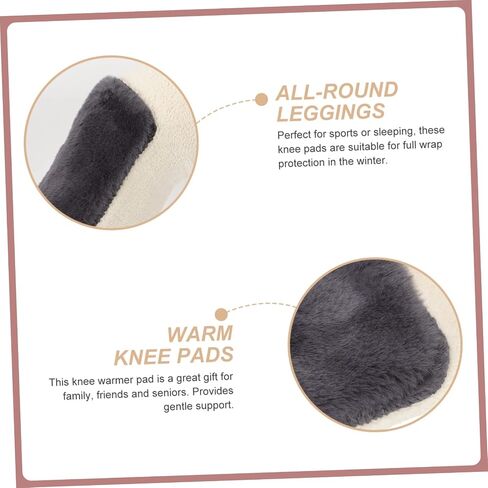 1 Pair Thickened Knee Warmers Three Protectors for Winter for Seniors and Active Use Soft Fleece Lining for Maximum Warmth in Saudi Arabia