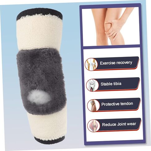 1 Pair Thickened Knee Warmers Three Protectors for Winter for Seniors and Active Use Soft Fleece Lining for Maximum Warmth in Saudi Arabia