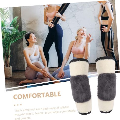 1 Pair Thickened Knee Warmers Three Protectors for Winter for Seniors and Active Use Soft Fleece Lining for Maximum Warmth in Saudi Arabia
