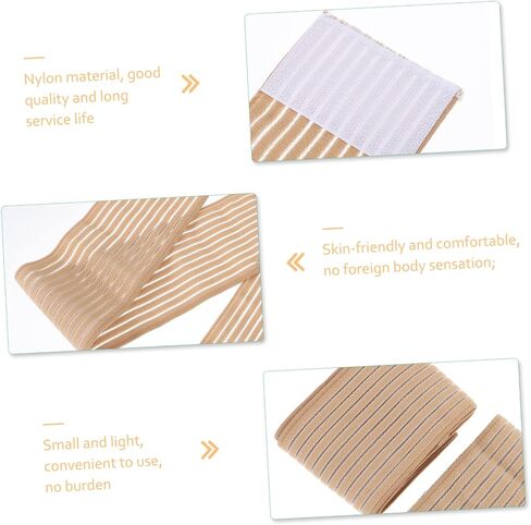 2 Rolls Elastic Knee Compression Straps for Fitness Breathable Support for Running Basketball and Sports Injury and Reduces Strain Skin Tone in Saudi Arabia