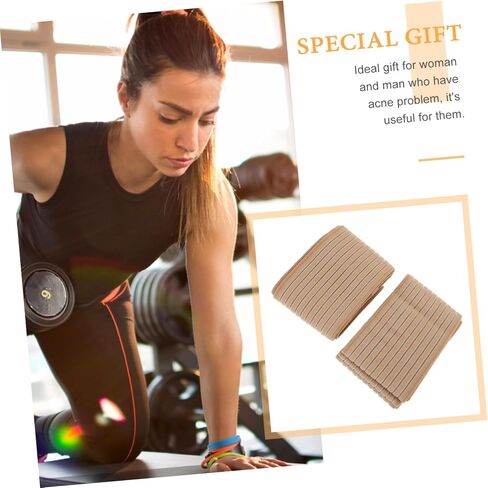 2 Rolls Elastic Knee Compression Straps for Fitness Breathable Support for Running Basketball and Sports Injury and Reduces Strain Skin Tone in Saudi Arabia