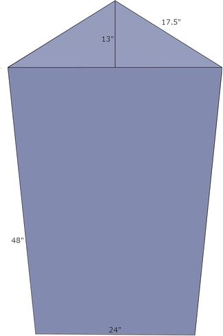 ATS Acoustics Corner Bass Trap، نطاق التردد الكامل، NRC 1.60، 24 بوصة × 48 بوصة × 13 بوصة (رمادي) in Kuwait
