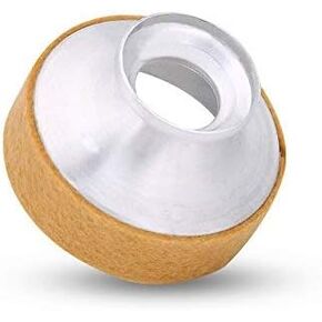 Soprano Saxophone Mute, Aluminum Alloy Dampener Sax Mute Practice Alto Saxophone Noise Remove Silencer (Apricot)
