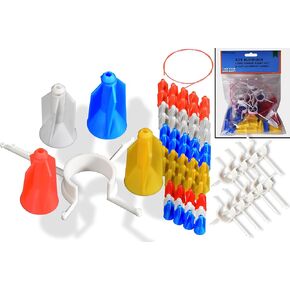 FSFF .625 Blowgun بعيدة المدى للرؤية ومجموعة مخروطية بديلة للسهام، حزمة كبيرة 70، تناسب جميع الفولاذ 2 و 2.5 مم عمود السهام البارد، رؤية سريعة على جميع أنابيب Blowgun مخاريط مسافة ذات دقة كبيرة