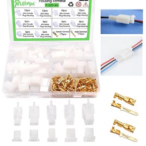 Ruibapa 432PCS Auto Electrical Wire Connectors Kit,2.8mm 2 3 4 6 9Pin Wire Connector Housing Terminal Male Female Plug Pin Header Crimp Wire Terminals Connector Assortment Kit P-029-kit