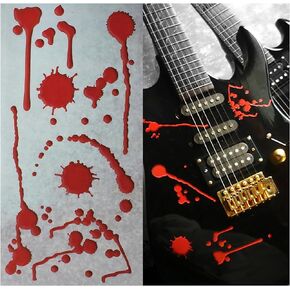 Inlay Stickers for Guitars & Bass - Splattered Blood