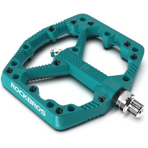 ROCKBROS Mountain Bike Pedals Flat MTB Pedals Nylon Fiber Bicycle Platform Pedals for Road Mountain BMX MTB Bikes
