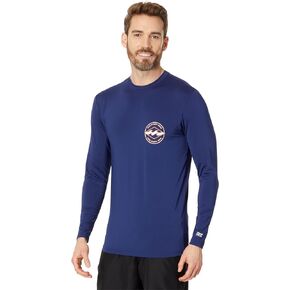 Billabong Men's Standard Rotor Diamond Loose Fit Long Sleeve Rashguard