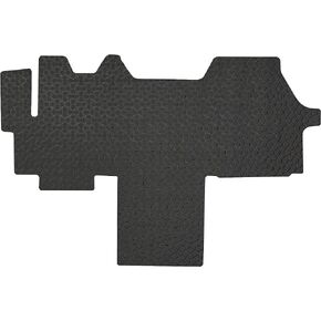 YelloPro Custom fit Heavy Duty Front Row (1pc) Floor Mat for Dodge 2014-2024 Ram ProMaster Van 1500 2500 3500 - All Weather - Anti-Slip Black Rubber [Made in USA]