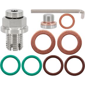 1/2"-20 Oversize Piggyback Oil Drain Plug, Stainless Steel Self Tapping Oil Pan Thread Repair Kit
