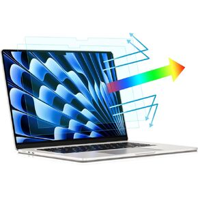 (2 Pack) Macbook Air 15 inch Screen Protector,Anti Blue Light Matte screen protector Compatible with 2024/2023 MacBook Air 15.3 Inch Newly Release, M3(A3114)/M2(A2941),Anti-Glare/Eye Protection