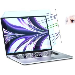 (2 Pack) Macbook Air 15 inch Screen Protector,Anti Blue Light Matte screen protector Compatible with 2024/2023 MacBook Air 15.3 Inch Newly Release, M3(A3114)/M2(A2941),Anti-Glare/Eye Protection