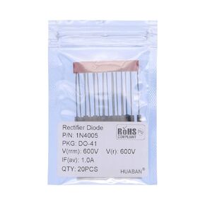 20PCS 1N4003 Rectifier Diode 1A 200V DO-41 (DO-204AL) Axial 4003 1 Amp 200 Volt