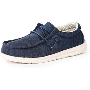 Boys & Girls Slip-on Casual Loafer Kids Canvas Sneakers Toddler Walking Shoes Comfortable & Lightweight (Toddler/Little Kid)