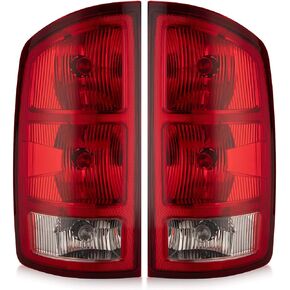 Tektend Tail Light Assembly Compatible with 2002-2006 Dodge Ram 1500 2500 3500 Tail Lights Rear Brake Lamps Replacement Taillights w/Bulbs and Wiring Harness, Passenger and Driver Side