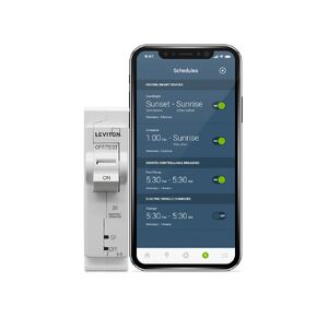 Leviton LB230-GST 2nd Gen Smart Circuit Breaker with Remote Control, GFCI, 2-Pole 30 Amp, 120/240-Volt and 120/208-Volt, 10kA Interrupt Rating
