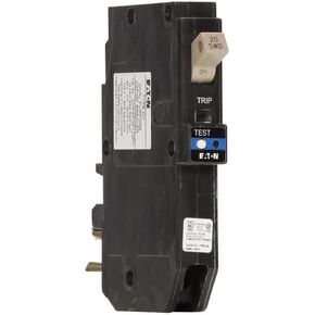Eaton CHFAFGF120PN Plug-In Mount Type CH Combination Arc and Ground Fault Circuit Breaker 1-Pole 20 Amp 120 Volt AC