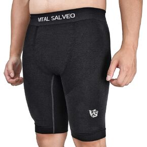 Vital Salveo- Germanium Men Recovery Seamless Compression Short for Running, Athletic, Sports