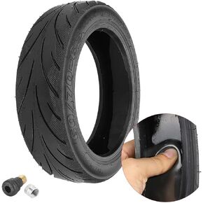 YBang 60/70-6.5 Solid Tubeless Tire with Valve with Built-in Live Glue Repairable for Segway Ninebot Max G30 Scooter 10 inch Self Repairing Non-slip Tire (1 Pce)
