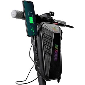 Besudo E Scooter Bag, Waterproof Scooter Handlebar Bag, 2L/3L Roller Bag, Ideal Storage Bag for E Scooter Accessories