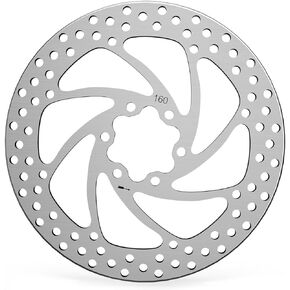 stio 160mm Scooter Brake Disc Rotor Pad 6 Holes Rounded compatible with KAABO Wolf Warrior 11+,Wolf Warrior 11 PRO+,Wolf Warrior GT Pro,Wolf King+,Wolf King GT Pro,Wolf King GT/GTR Brake Parts