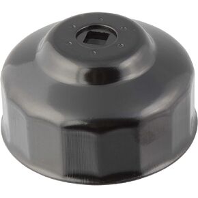 Steelman 64mm x 14 Flute Oil Filter Cap Wrench, 3/8-inch Drive, Low-Profile Design for Confined Space
