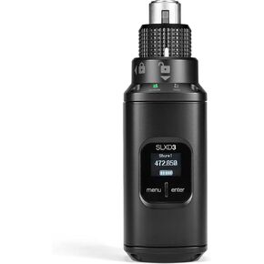 Shure SLXD3 Plug-On Digital Wireless Transmitter - Convert XLR Microphones to SLX-D Wireless, Secure Connection, 24-bit Audio, IR Sync - Includes Batteries & Carrying Pouch | J52 Band (558-616 MHz)
