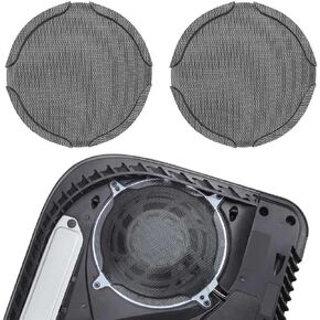 PS5 Fan Dust Filter, Chanvoo 2 Pack Metal Fan Dustproof Filter Mesh Compatible with PlayStation 5 Digital & Disc Edition Console (Black)