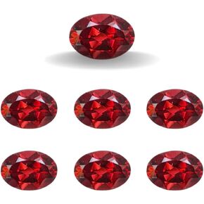 JAI GEMS 10 Pcs Natural Pyrope Garnets | Loose Garnet Gemstones for wirewrapping or Jewelry making