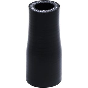 Universal automotive silicone hose, straight reducer, I.D. 0.75" to 1" (19mm to 25mm), Length 3" (76mm), thickness 0.18" (4.5mm), 80PSI max pressure.