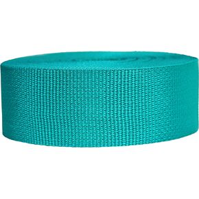 Strapworks Lightweight Polypropylene Webbing - Poly Strapping for Outdoor DIY Gear Repair, Pet Collars, Crafts – 2 Inch x 50 Yards - Teal