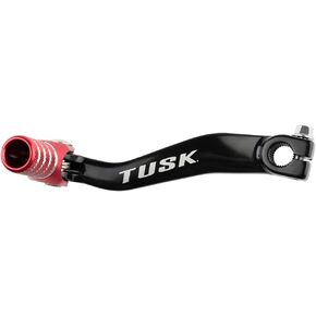 Tusk Folding Shift Aluminum Lever Black/Red Tip