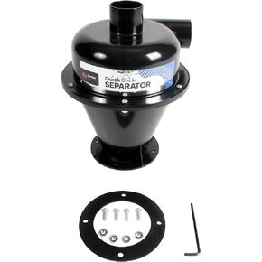 Cen-Tec Systems 96524 Dust Collection, Separator w/ 16 Ft. Quick Click Hose Set, Black