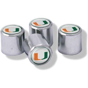 Miami Hurricanes Domed Valve Stem Caps