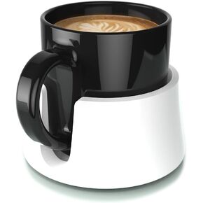 HIT PRODUCTS TableCoaster - The Original Anti-Spill Table and Desk Cup Holder, RV and Boat Drink Holder - A Tip-Proof Coaster with Tacky Base and Walled Profile to Prevent Spilt Drinks, Jet Black
