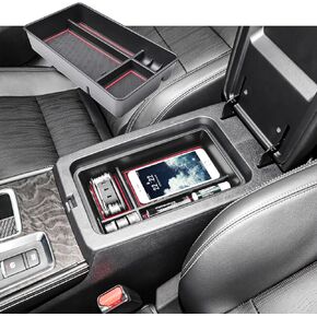 Center Console Organizer Tray Compatible with Nissan Altima 2019 2020 2021 2022 2023 2024 Accessories, Insert Armrest Tray Secondary Storage Box Coin Holder Console Tray, Black