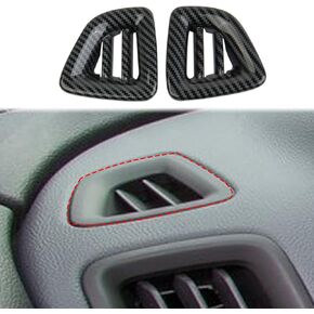 Carbon Fiber Dashboard Upper Side Air Vent Cover AC Outlet Trim kit Interior for Chevrolet Colorado 2015-2022 for GMC Canyon 2015-2022