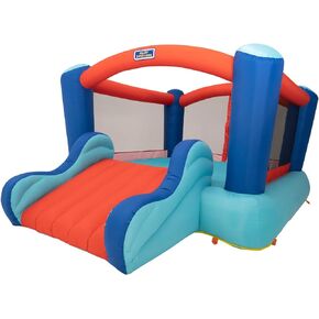 Sportspower INF-2467 منزل My First القابل للنفخ مع منفاخ منزلق ونفخ سريع: سعة 250 رطل، للأعمار من 3 إلى 8 سنوات، أزرق/أحمر in Kuwait