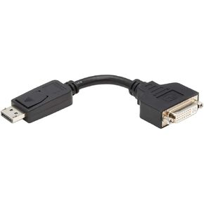 Tripp Lite DisplayPort to DVI Adapter Cable DP2DVI Video Converter for DP-M to DVI-I-F 6in (P134-000)