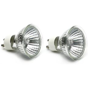 CAROLINA CUSTOM CAGES Reptile Basking Heat Lamp, Halogen 35w GU10, Set of 2