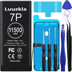 Luuzkla 11500mAh (2024 New Upgrade) Battery Compatible with iPhone 7 PLUS, Super Capacity Battery Replacement Compatible with iPhone 7 PLUS, with Full Tool Kits-0 Cycle High Capacity-24 Months Service