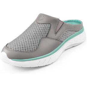 Mule Sneakers for Women with Arch Support, Slip On Walking Shoes Women for Plantar Fasciitis, Orthopedic Clogs for Ladies
