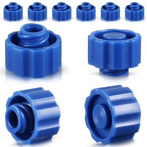 Syringe Tip Caps No Needle Lock Cap for Feeding Tubes Lab Supplies, Blue (150 Pieces)