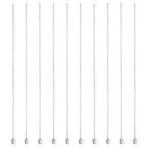 PATIKIL 14Ga x 12 Inch Stainless Steel Dispensing Needle Tips, 10Pcs Metal Glue Needle Tube Blunt Tips Luer Lock for Thick Glue Ink Lab, Silver
