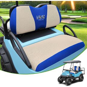 10L0L Golf Cart Seat Covers Perfect for Yamaha Club Car Precedent Original Front Seat Cushion, Breathable Fabric Material Keep Cool in Summer, Easy to Install